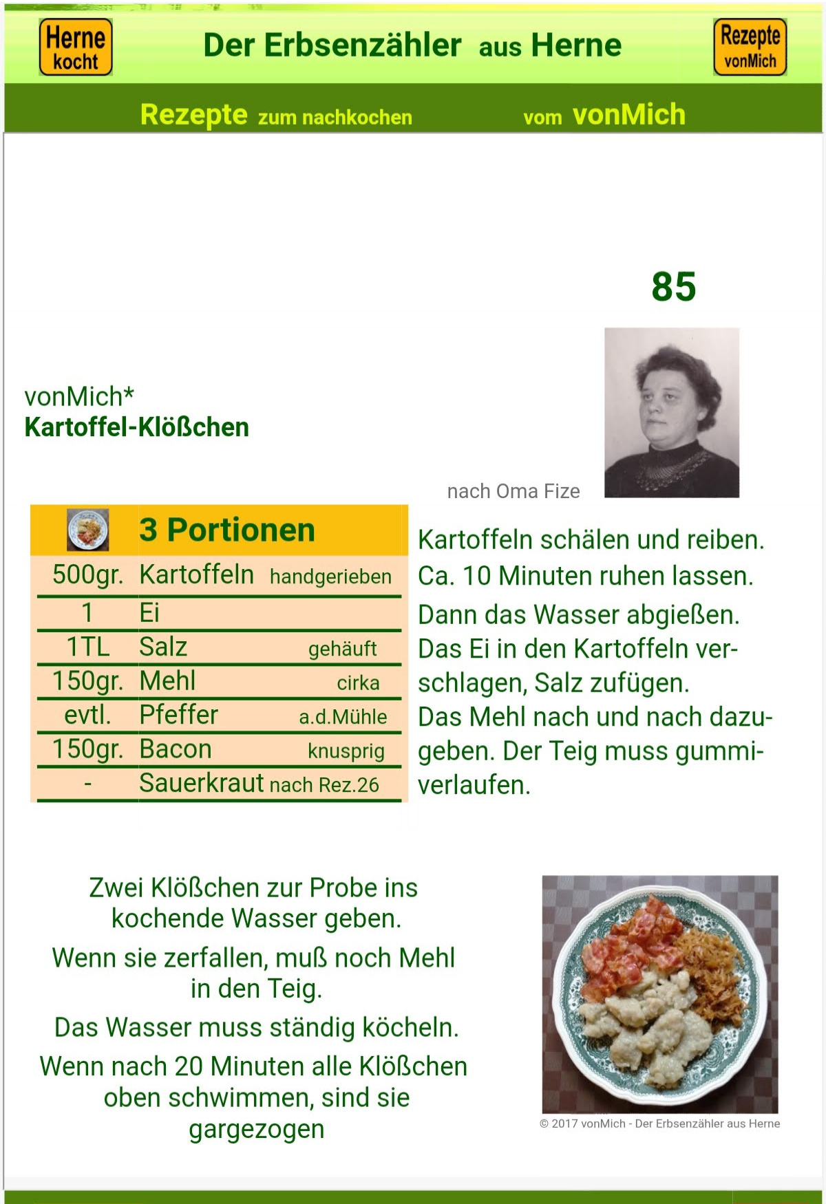 Kochplan | vonMich